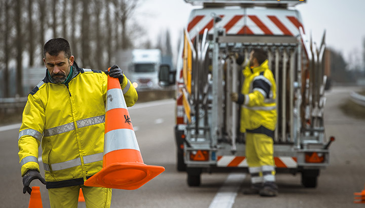 OAQ en cours de Balisage sur autoroute