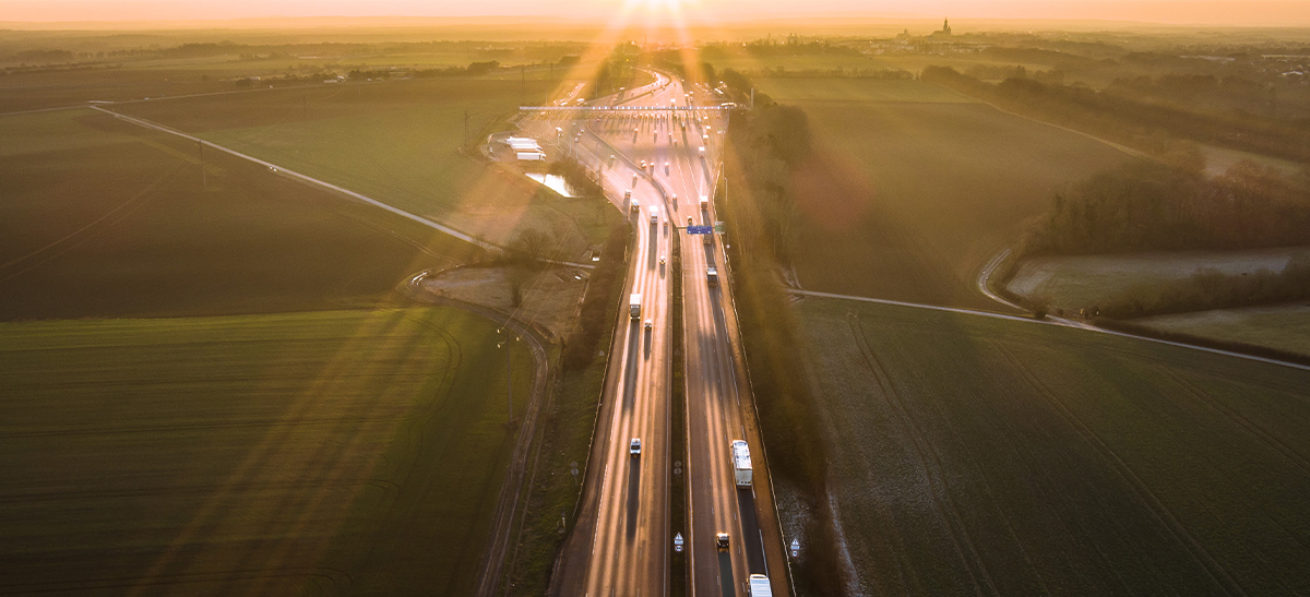 Sanef.com - autoroute soleil hivernal - péage de Chamant