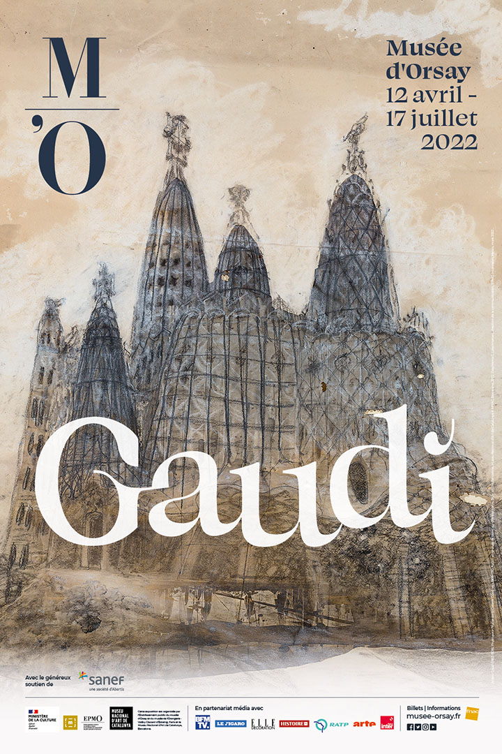 Affiche de l'exposition "Gaudí" au musée d'Orsay