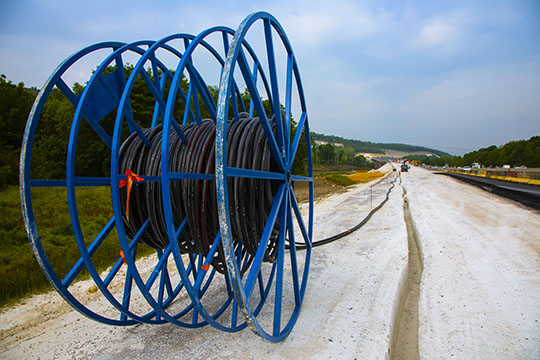 Sanef Télécoms fiber optic cable