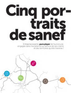 Couverture rapport annuel 5 portraits de sanef