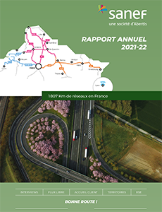 Rapport annuel 2021-22 Groupe Sanef -  couverture