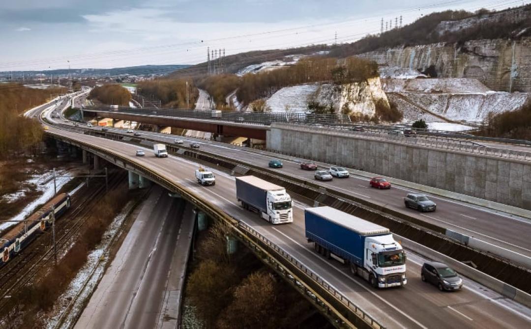 Tablier du viaduc de Guerville -  A13