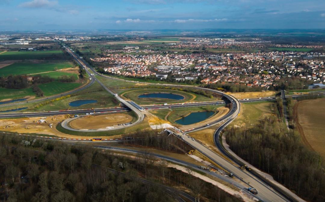 échangeur de Bailly-Romainvilliers - autoroute A4