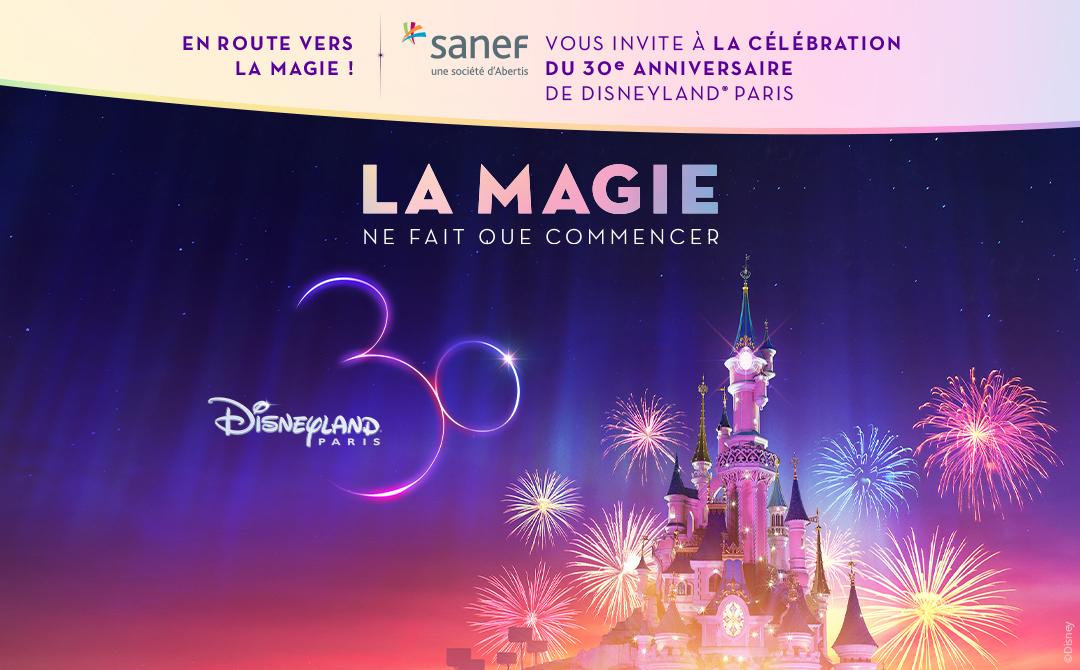 30ème anniversaire Disneyland Paris - Partenaire Autotoutes Sanef