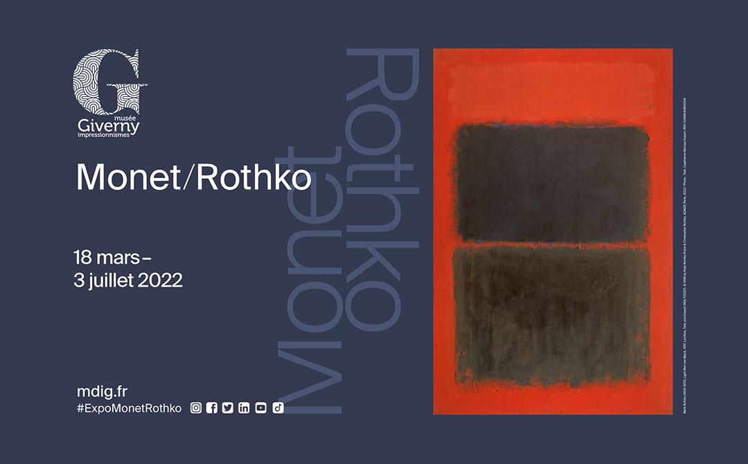 Affiche de l'exposition "Monet/Rothko"