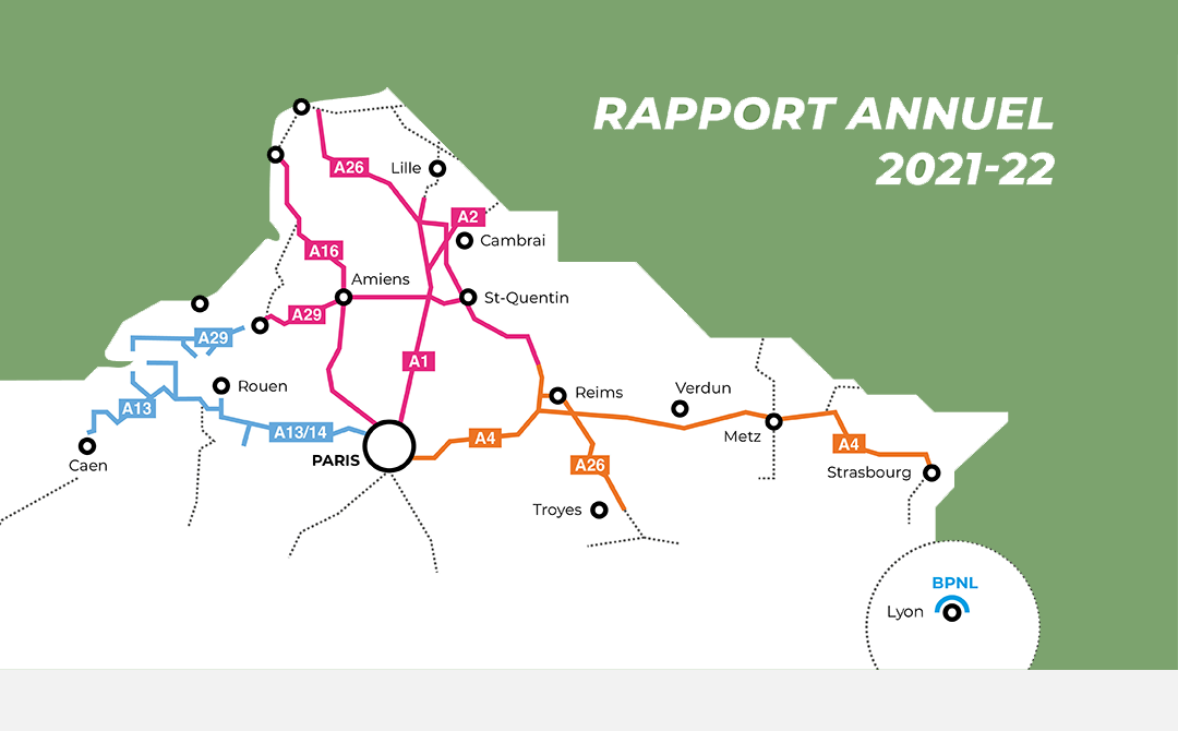 Les réseaux autoroutiers du Groupe Sanef.