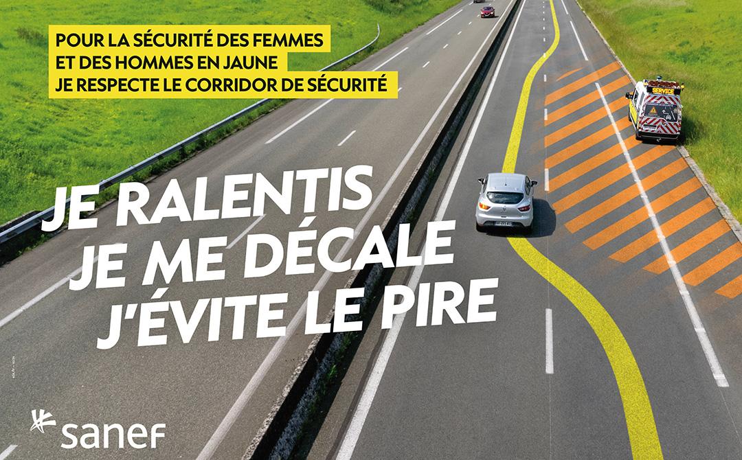 Respecter le corridor de sécurité sur autoroutes