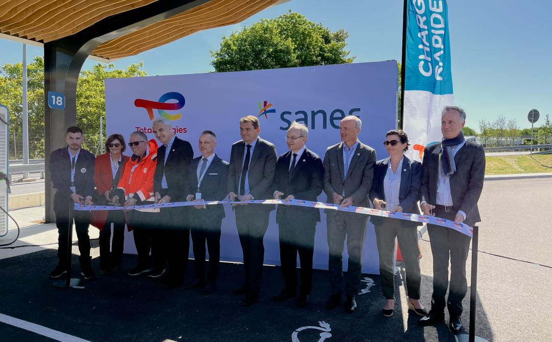 Sanef - Inauguration aires de Reims Champagne A4