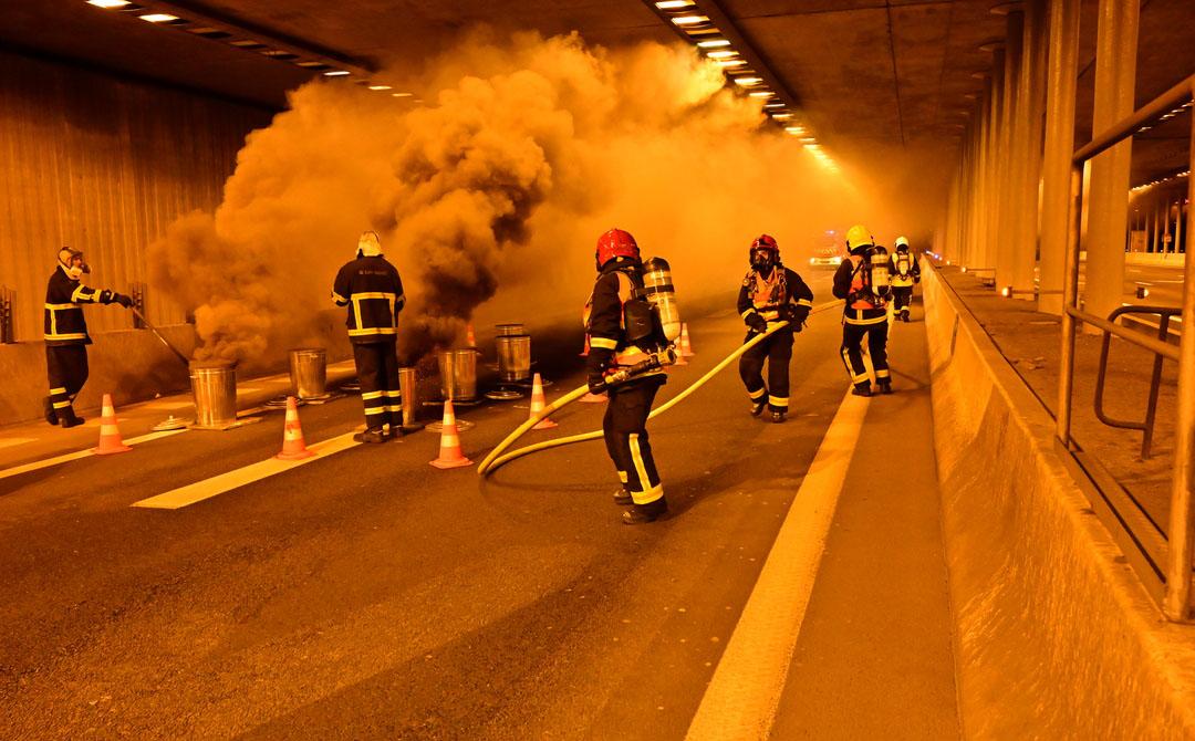 Exercice Tunnel Roissy - Autoroute A1