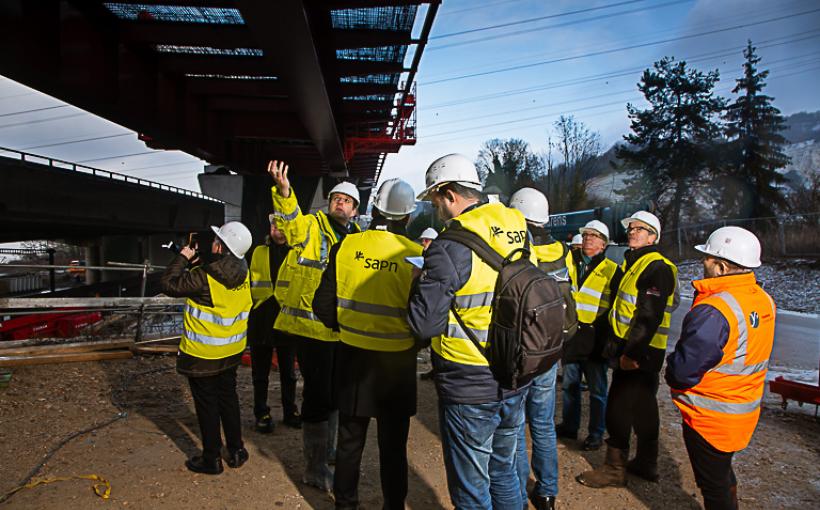 Visite du chantier et de l'infrastructure