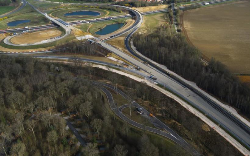 échangeur de Bailly-Romainvilliers - autoroute A4 - aménagement sud