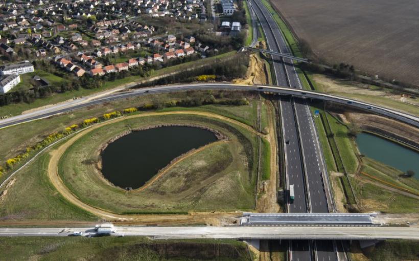 échangeur de Bailly-Romainvilliers - franchissement de l'autoroute A4