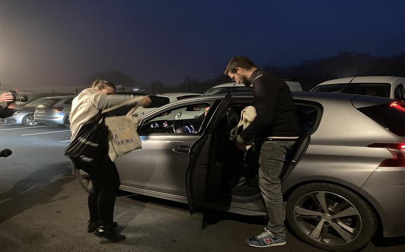 Evènement sur le parking de covoiturage de Fresnes A1